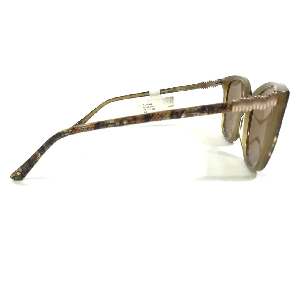 Bulova Sunglasses Swan Hill BROWN LACE Cat Eye Frames with Brown Lenses